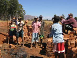 Building the school and everybody helps