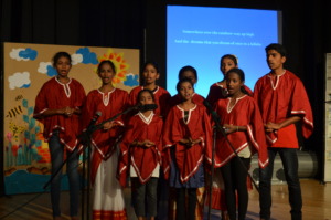 Children singing