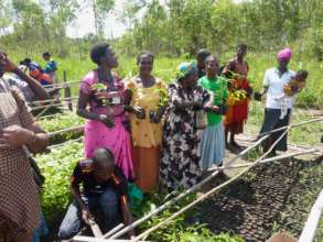 Women ready to plant some trees!