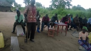 Opoka, in his village, praising native trees