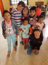 Rosanna (Our Project Manager) with the children