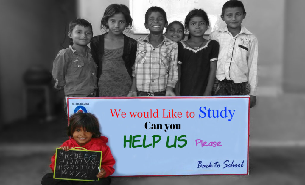 Help; educational materials for needy children