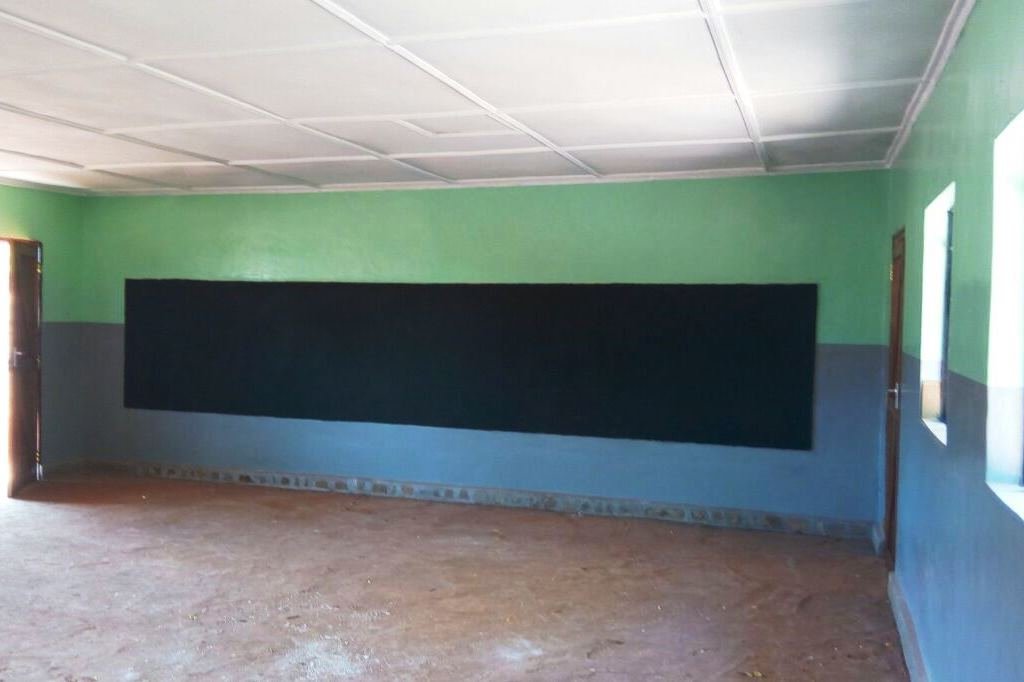 Inside one of the three classrooms