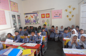 Students in class at Ersari Elementary
