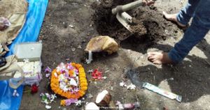 Bhumi Puja (Land Puja) for starting construction