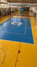 preapring the volleyball and badminton court