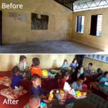 Pre-school classroom transformed