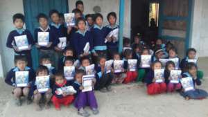 Distributing school bursaries and winter jumpers