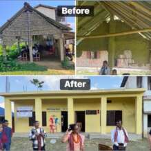 Crumbling classroom replaced by new classrooms