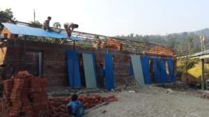 Saraswati Primary School gets a roof