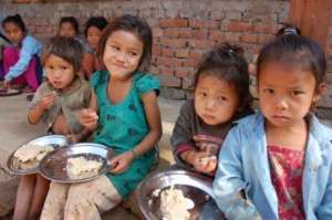 A midday meal keeps children in school