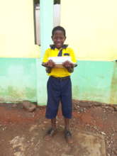 Ekobo with his new school books