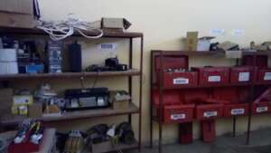 Tool room at Cardinal Keeler School in Gonaives