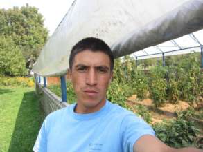 Rene with the CEASO garden he manages