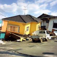 Destruction from the quakes in Japan