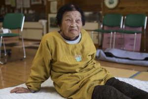 Yukie is among the quake-affected individuals