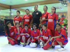 Our gr9 girls rugby team