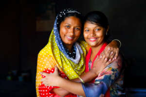 Jannutul and her mum Hasina