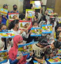 We held a drawing competition