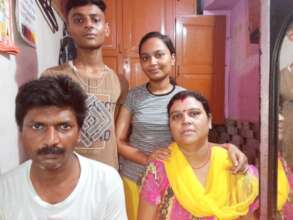 Priya with her family