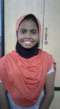 Zainab - thrilled to be a Sponsored Girl