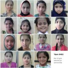 All these girls are waiting for sponsors.