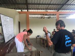 Practicing in classroom