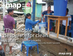 MAP providing water filters