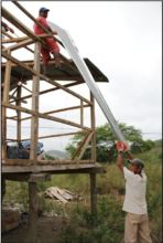 CARE provided materials & support to help rebuild.