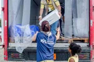 Provision of hygiene kits for affected families