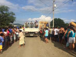 Fuel Relief Fund distribution in Porto Viejo