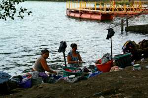 Pollution of the lagoon Apastepeque
