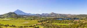 A tourist site with environmental degradation
