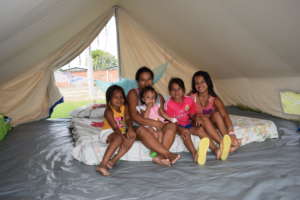 This family received a shelter kit