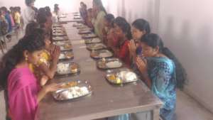 Children enjoying Food