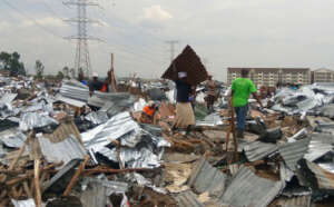 demolished houses