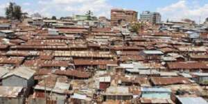 Arial view of Mukuru informal settlement