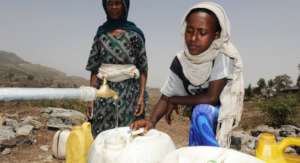 Women and girls have to walk long distances.