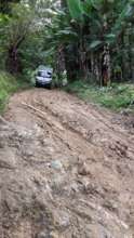 Our mobile unit making the bumpy journey