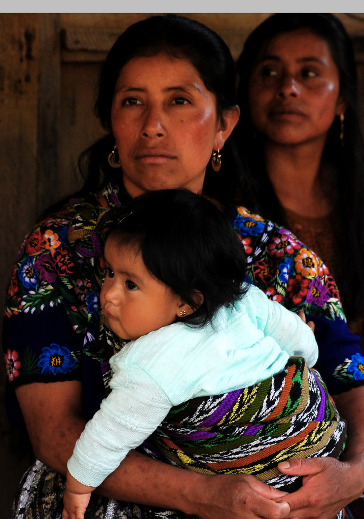 Mother and child at a WINGS family planning talk