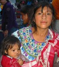 A young Guatemalan mother and her child