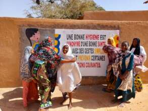 Painting murals doubled as a lesson in health!