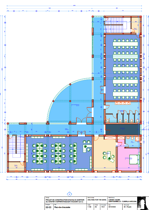 Building Plans for the First Floor of the ALC