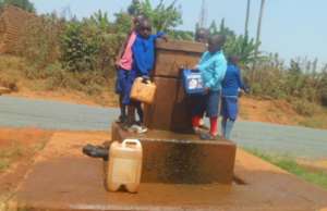 children often walk miles to collect clean water