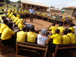 Human Rights Officer interracting with girls club