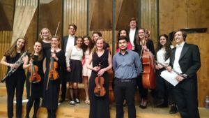 our youth with some members of the orchestra