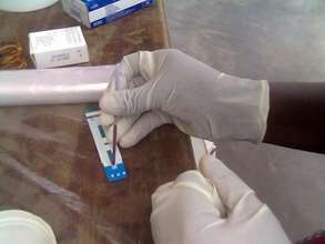HIV testing at Namulaba Health Centre