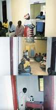 Namulaba Patients waiting as clinic starts