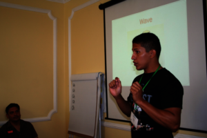 Teacher Emir facilitating a IAPE session in Mexico
