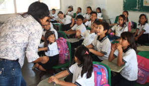 IAPE English teacher in class
